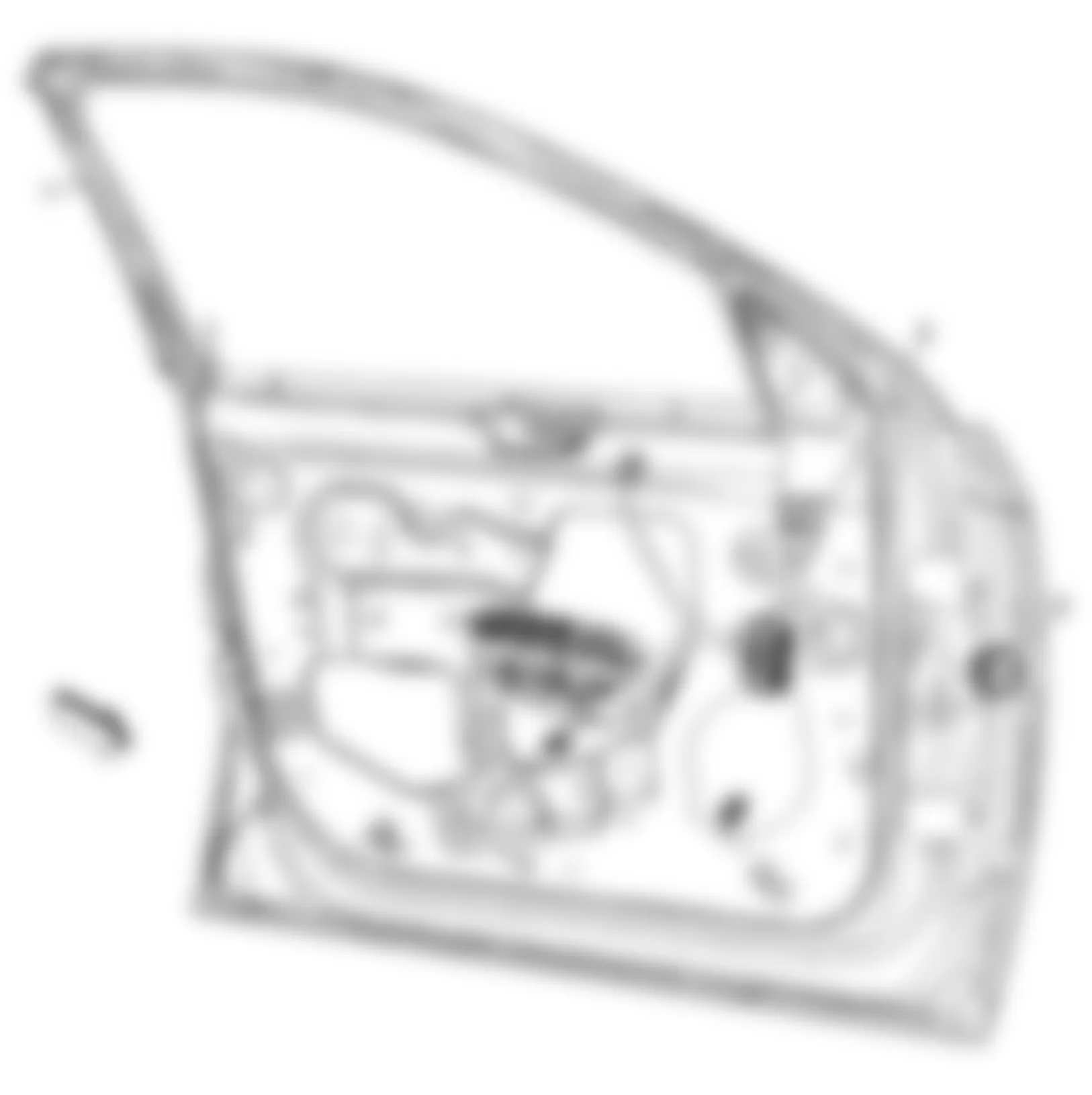 Buick Lucerne CXL 2009 - Component Locations -  Drivers Door