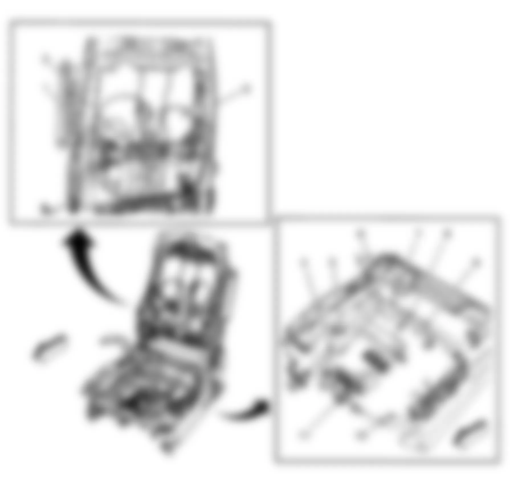 Buick Lucerne CXL 2009 - Component Locations -  Drivers Seat