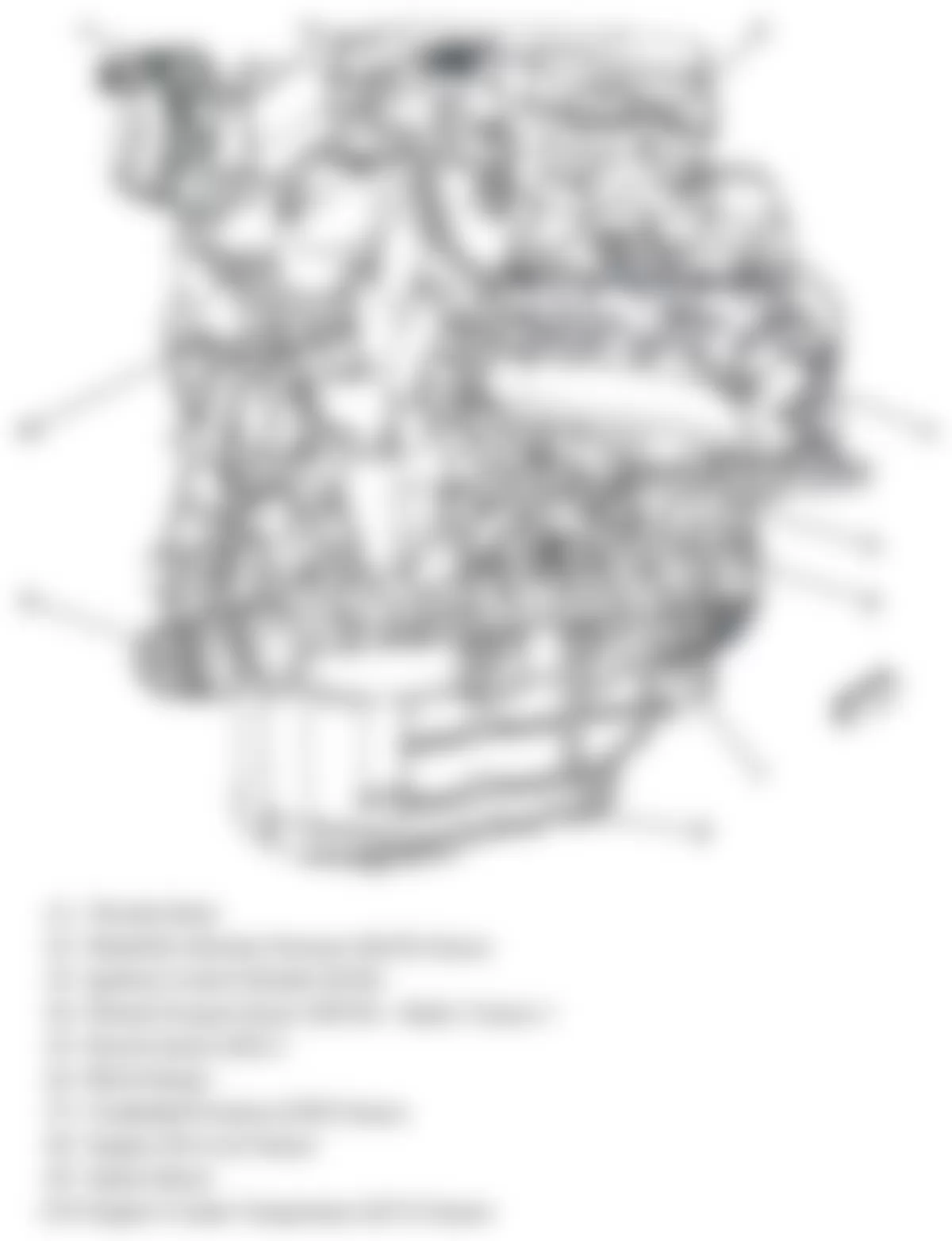 Buick Lucerne Super 2009 - Component Locations -  Right Side Of Engine (3.9L)