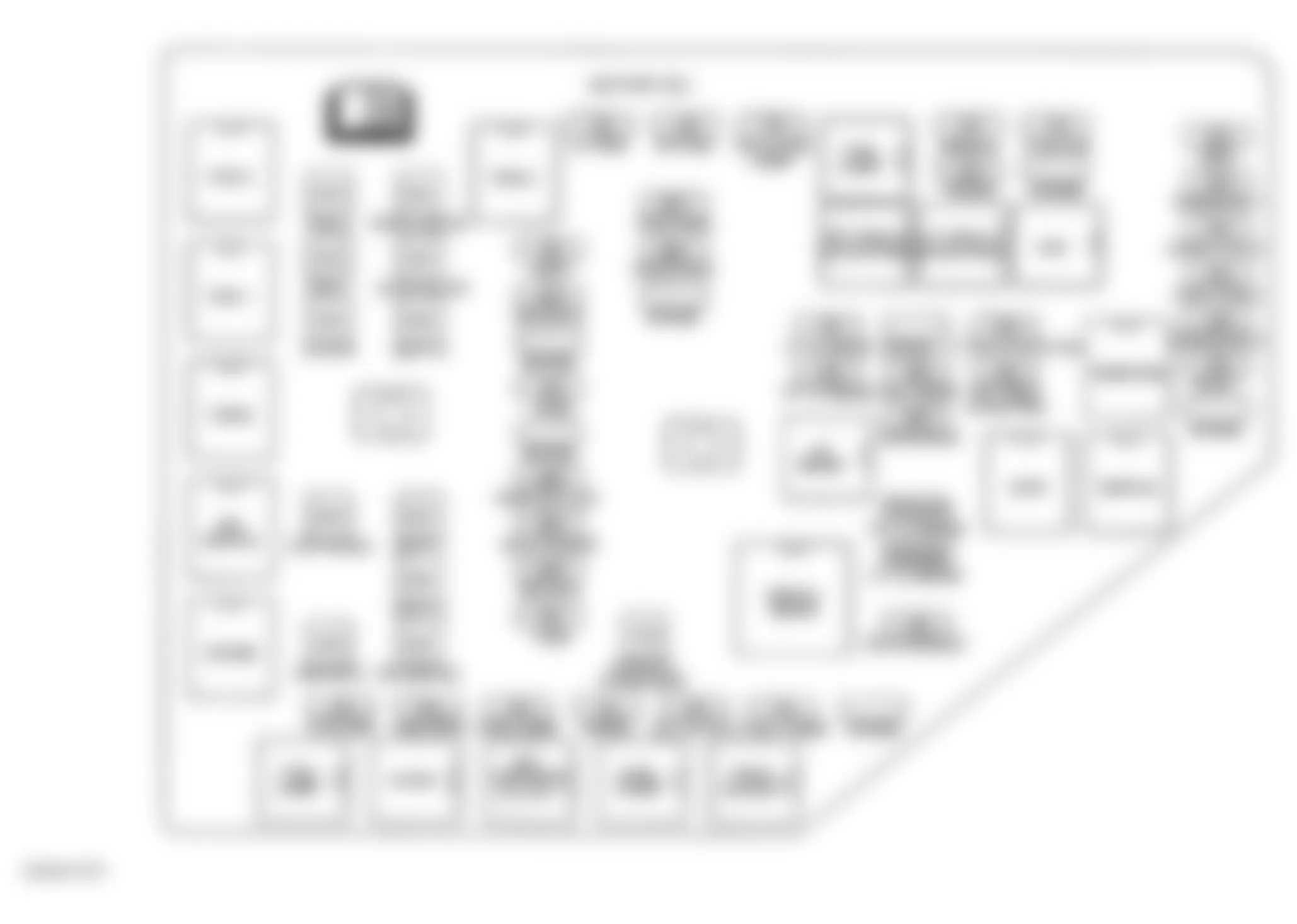 Buick Enclave CXL 2010 - Component Locations -  Underhood Fuse Block