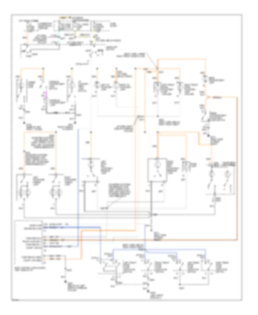 Courtesy Lamps Wiring Diagram for Buick Regal GS 1997