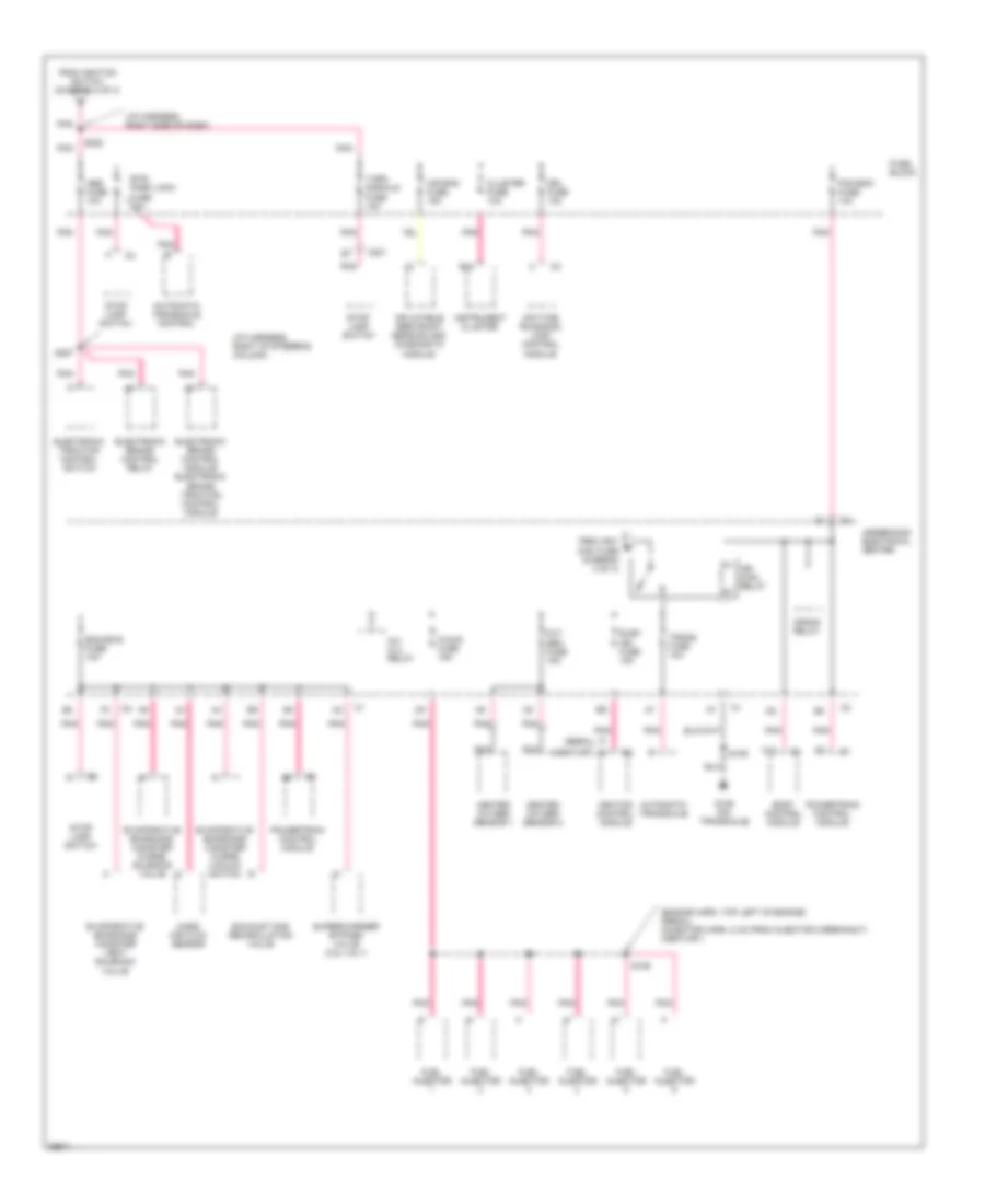 Power Distribution Wiring Diagram 3 of 3 for Buick Regal GS 1997