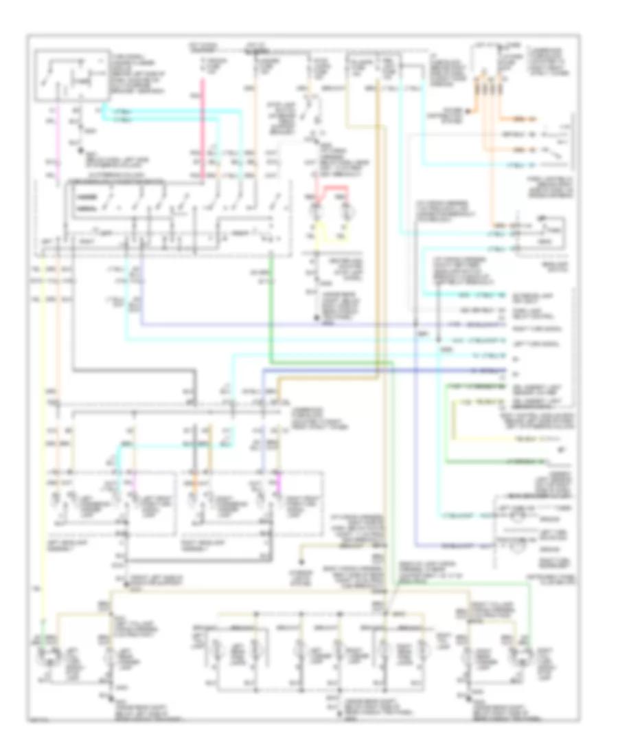 Exterior Lamps Wiring Diagram for Buick Century Limited 2005