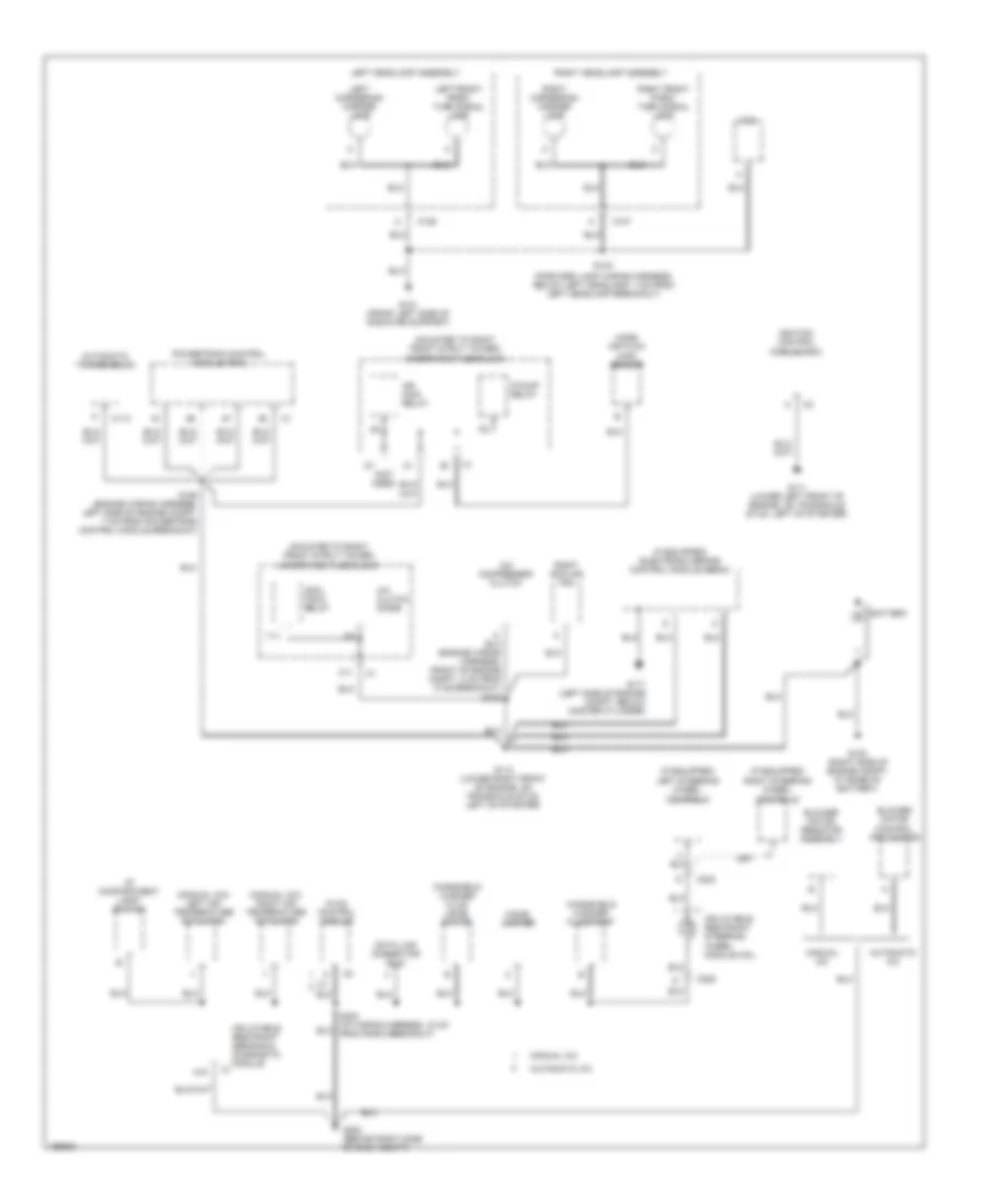 Ground Distribution Wiring Diagram 1 of 2 for Buick Century Limited 2005