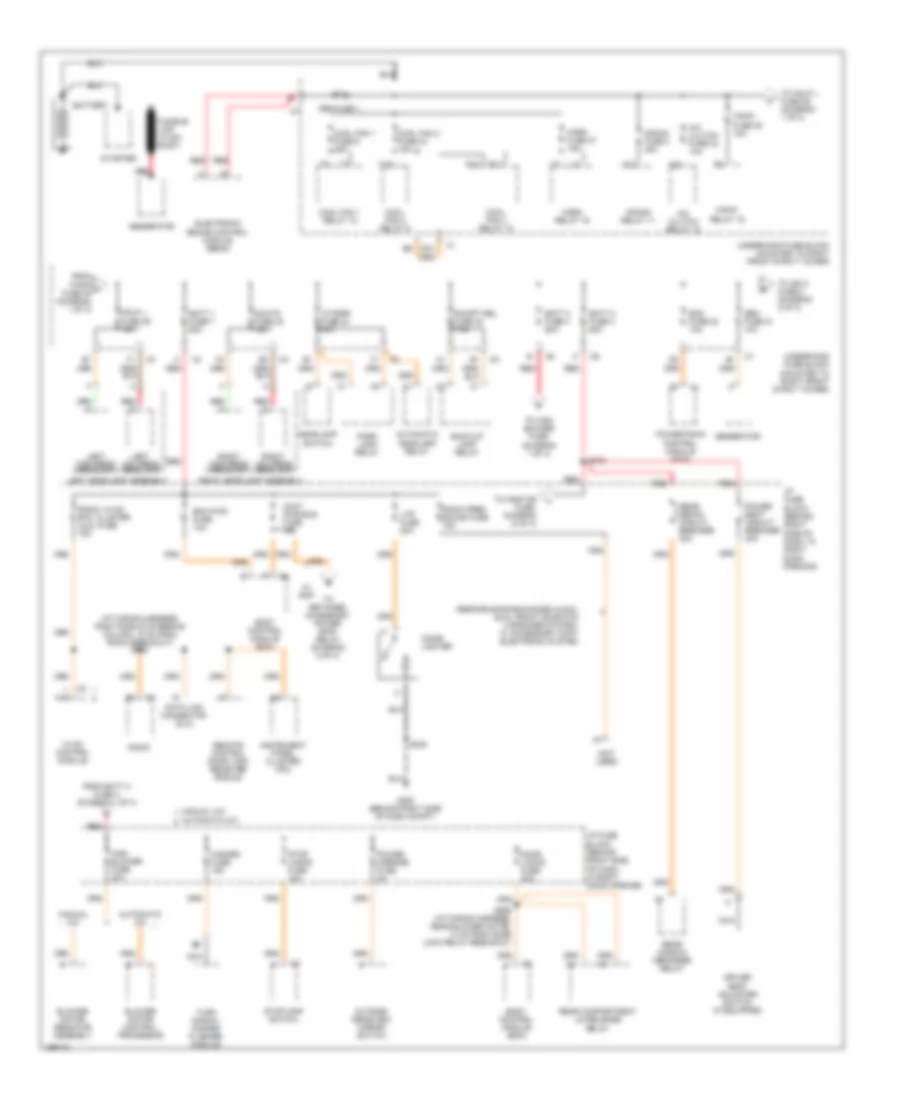 Power Distribution Wiring Diagram 1 of 3 for Buick Century Limited 2005