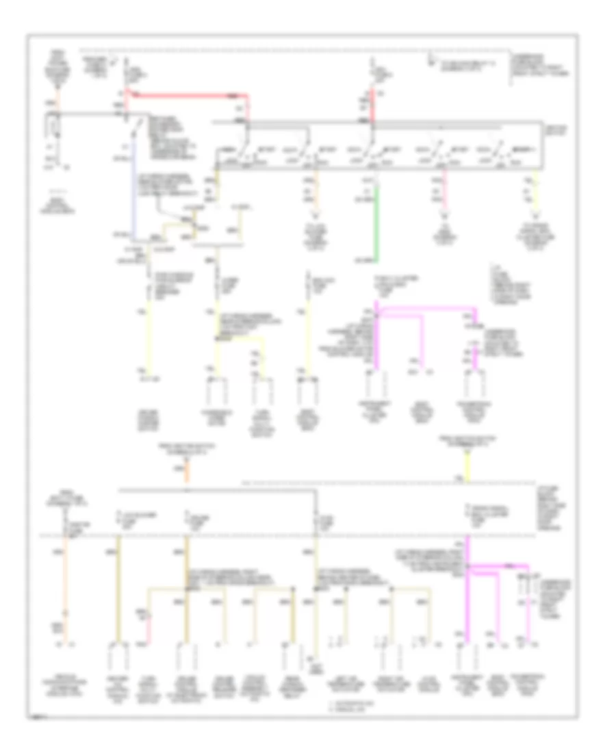 Power Distribution Wiring Diagram (2 of 3) for Buick Century Limited 2005