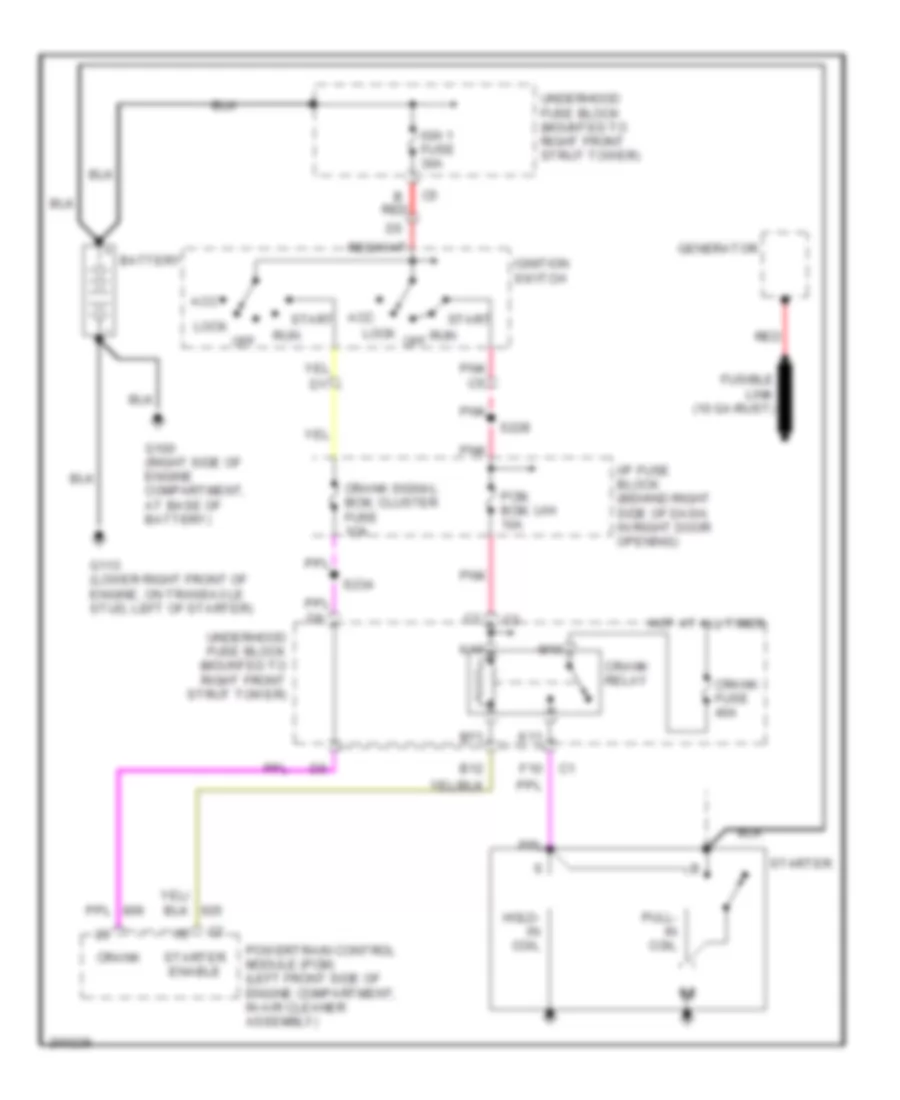 Starting Wiring Diagram for Buick Century Limited 2005