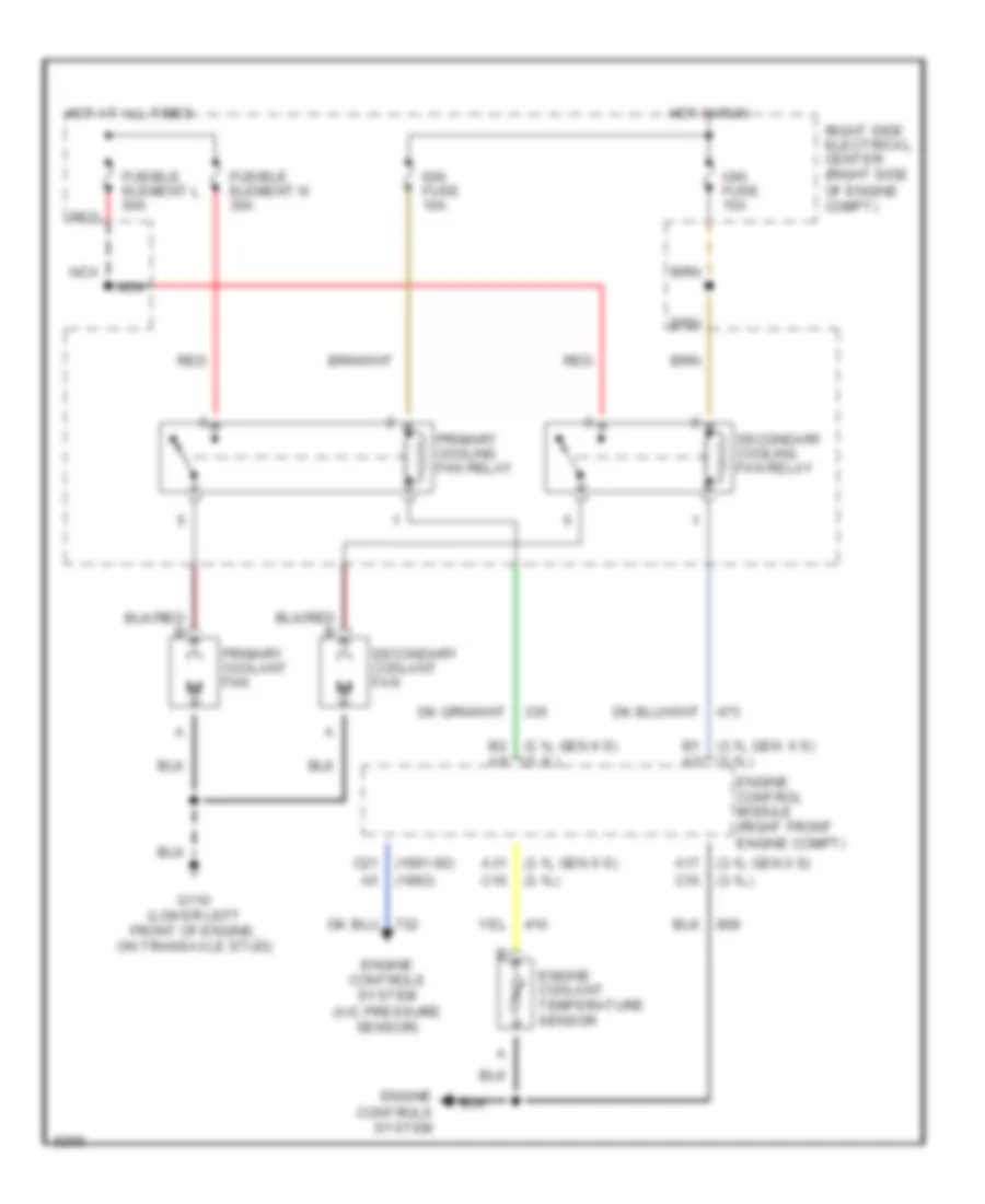3 1L VIN T Cooling Fan Wiring Diagram for Buick Regal Custom 1992