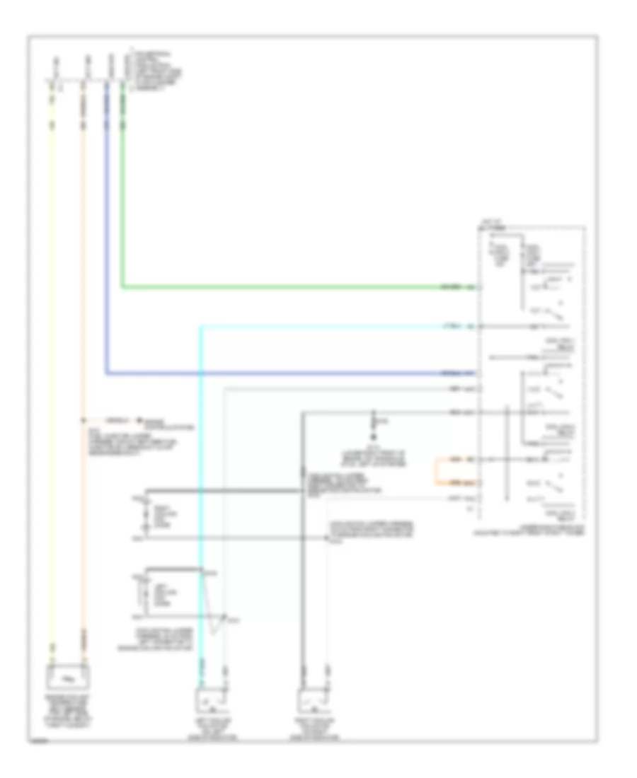 Cooling Fan Wiring Diagram for Buick Century Special Edition 2005