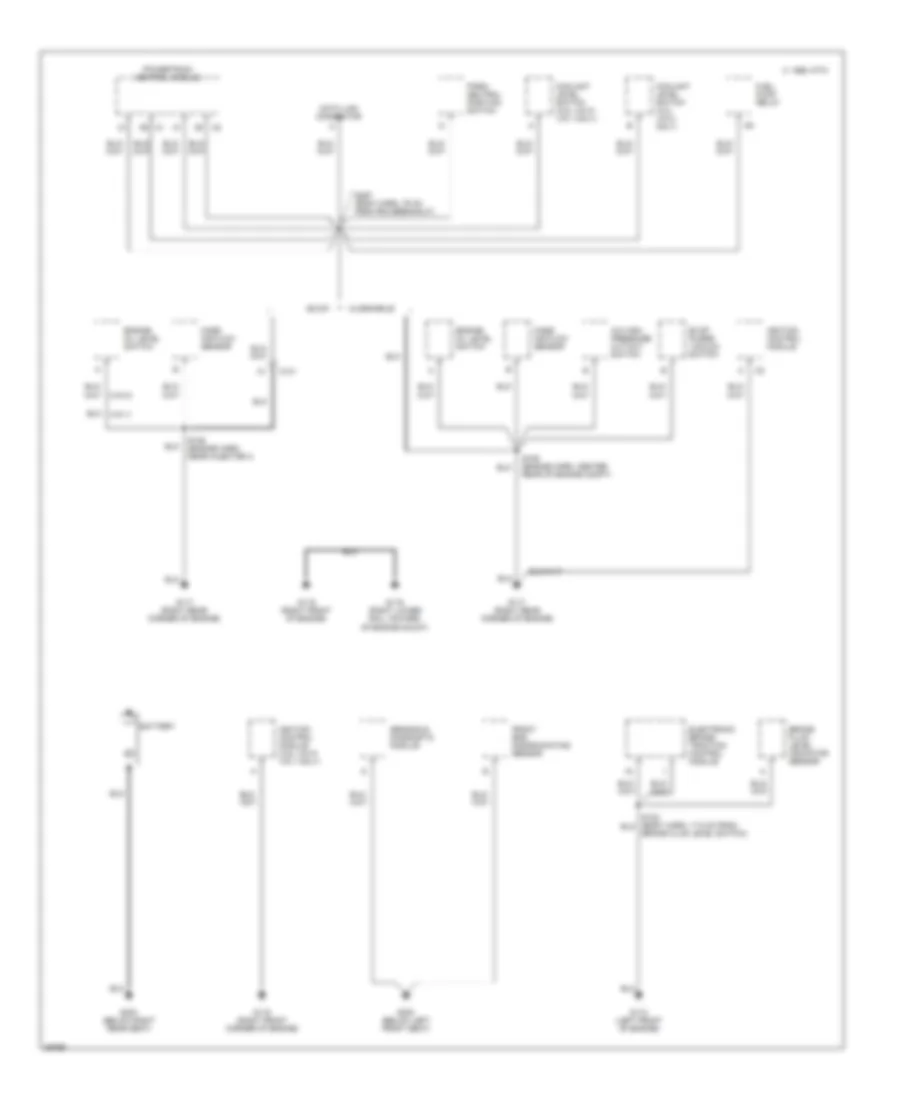 Ground Distribution Wiring Diagram 1 of 5 for Buick Riviera 1997