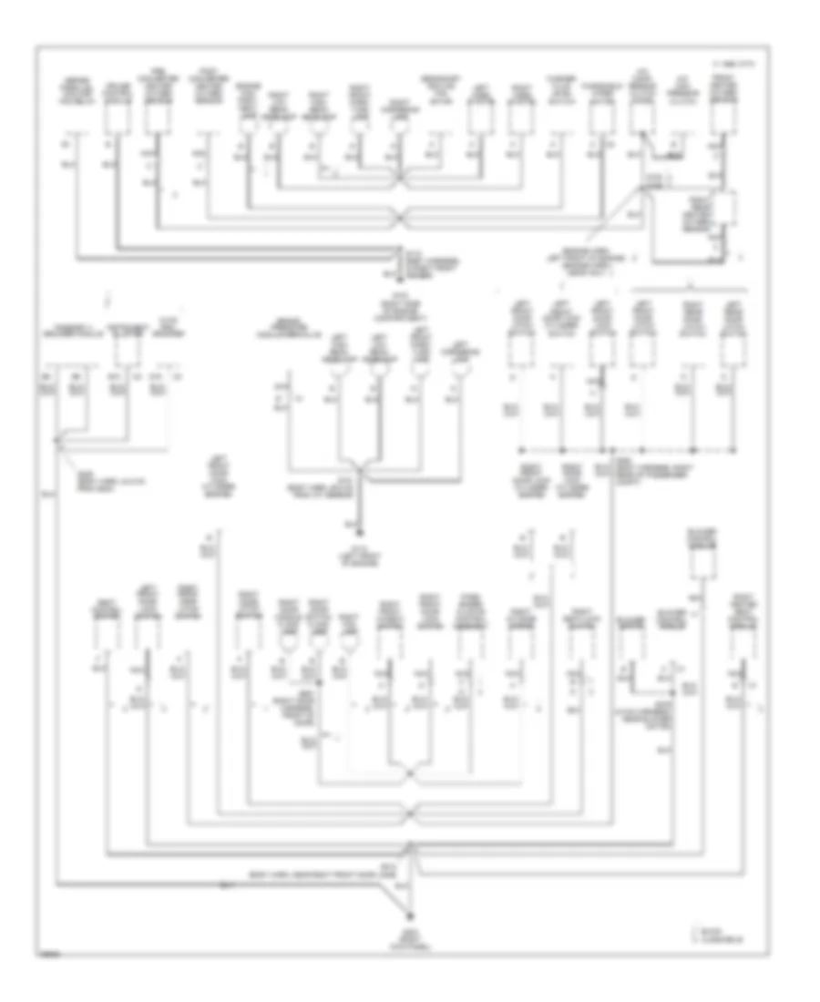 Ground Distribution Wiring Diagram (2 of 5) for Buick Riviera 1997