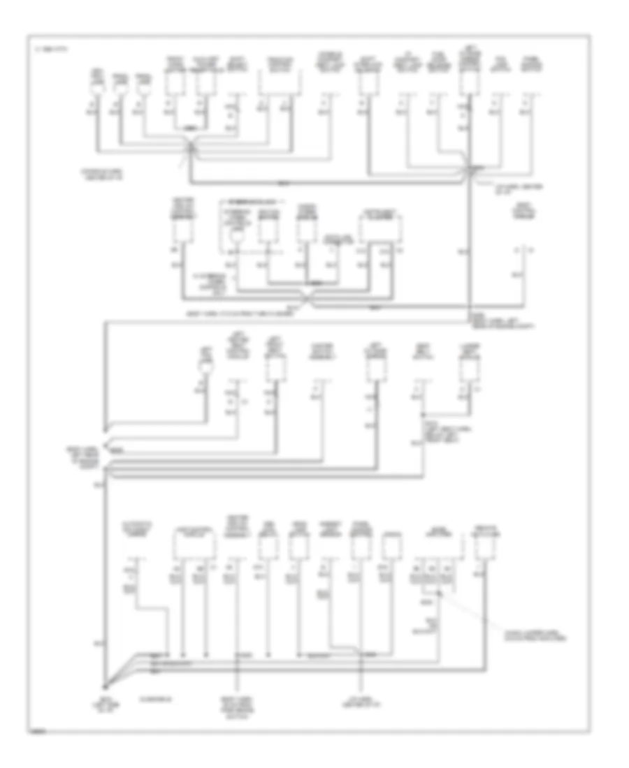 Ground Distribution Wiring Diagram 3 of 5 for Buick Riviera 1997