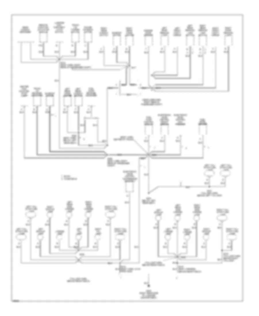 Ground Distribution Wiring Diagram 5 of 5 for Buick Riviera 1997