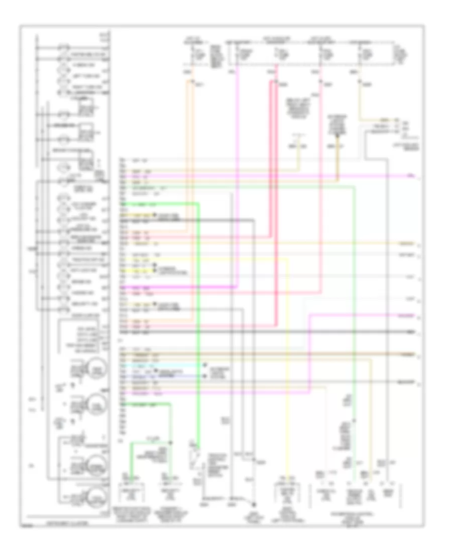 Instrument Cluster Wiring Diagram 1 of 2 for Buick Riviera 1997