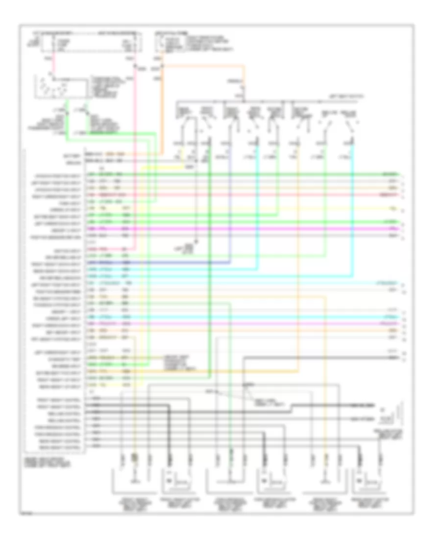 Memory System Wiring Diagrams 1 of 2 for Buick Riviera 1997