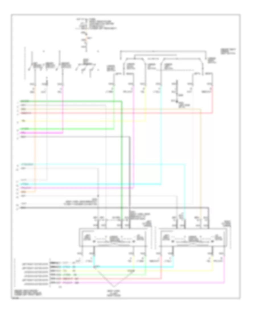 Memory System Wiring Diagrams (2 of 2) for Buick Riviera 1997