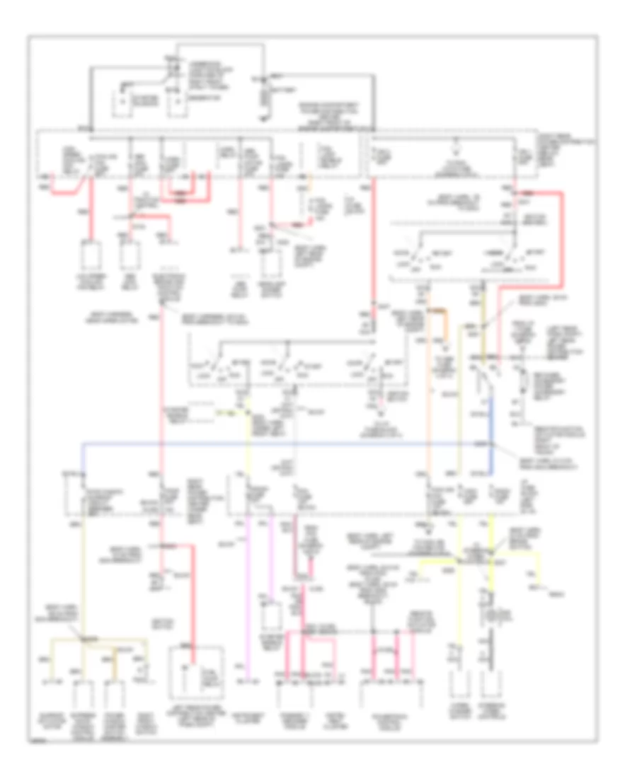 Power Distribution Wiring Diagram 1 of 4 for Buick Riviera 1997