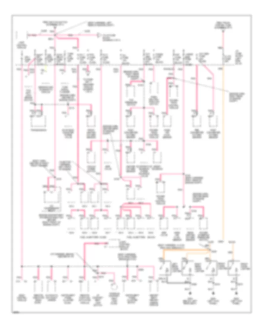 Power Distribution Wiring Diagram (3 of 4) for Buick Riviera 1997