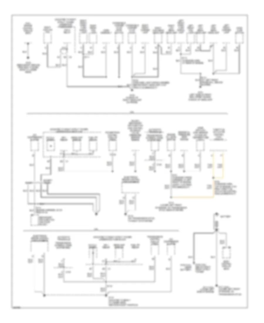Ground Distribution Wiring Diagram 1 of 3 for Buick LaCrosse CX 2005