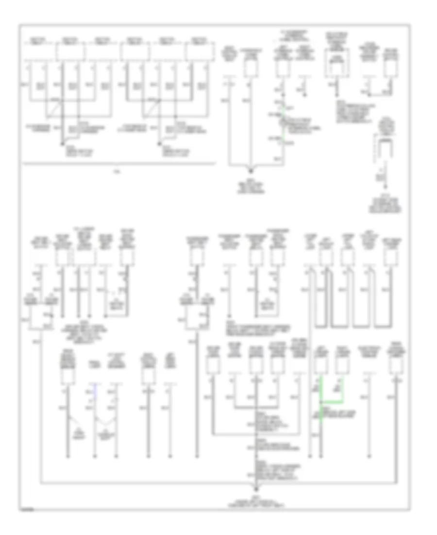 Ground Distribution Wiring Diagram (2 of 3) for Buick LaCrosse CX 2005