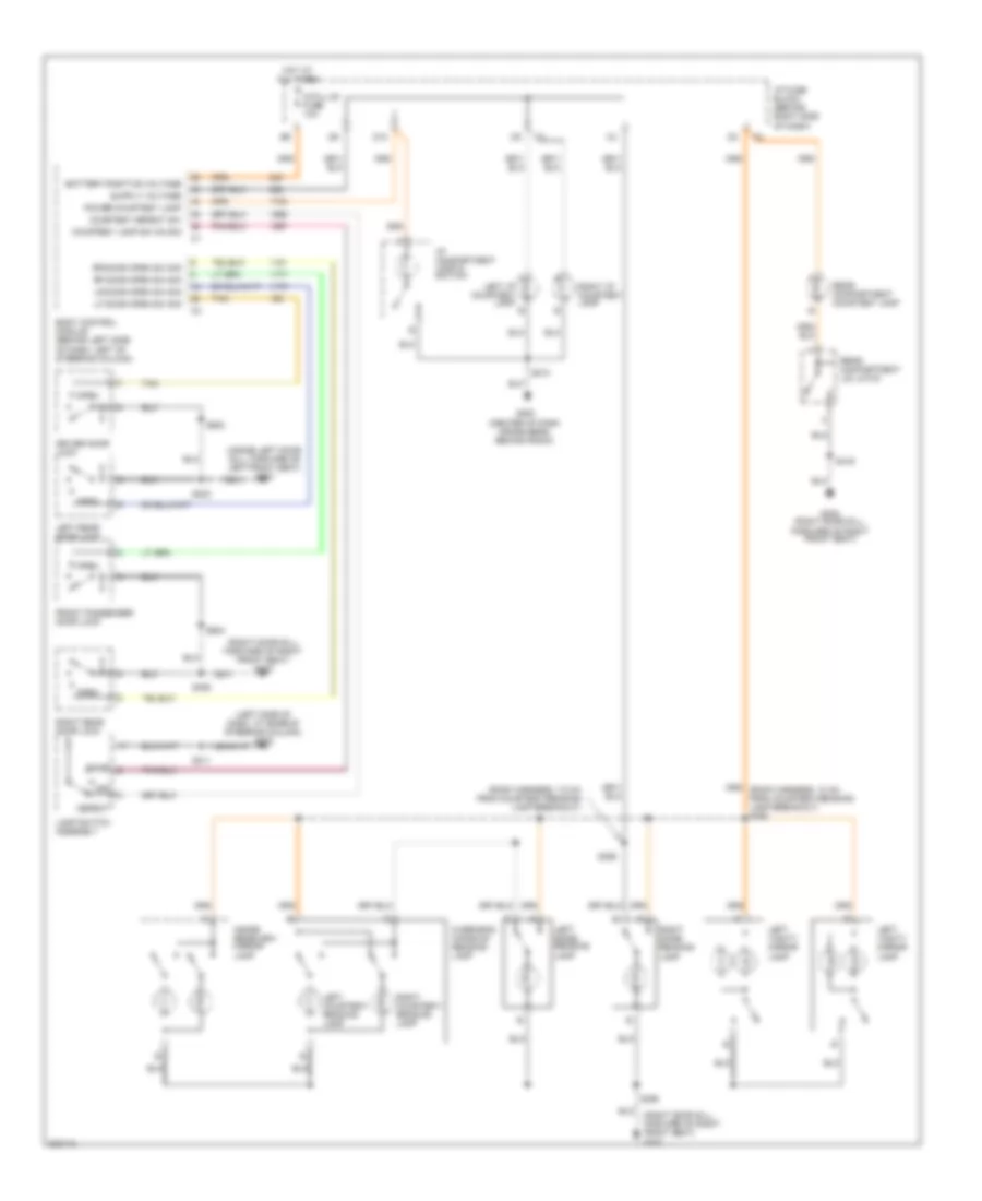 Courtesy Lamps Wiring Diagram for Buick LaCrosse CX 2005