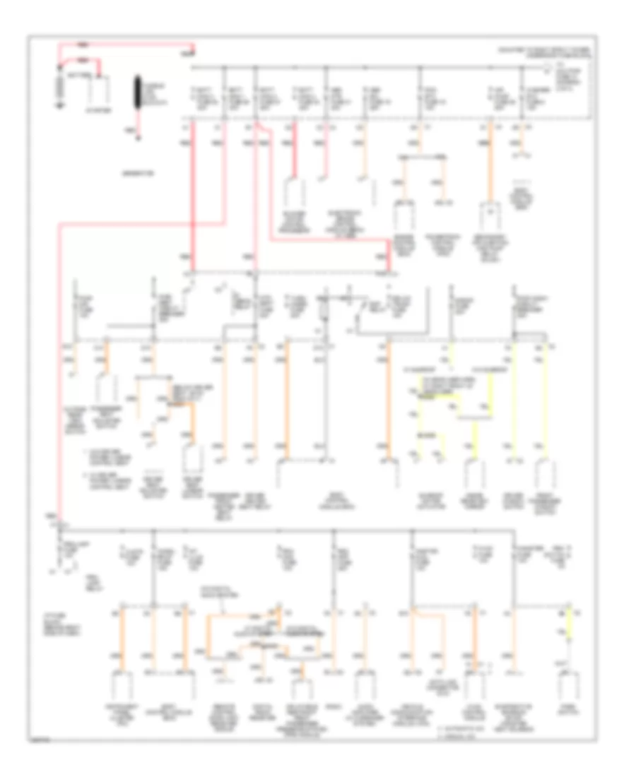 Power Distribution Wiring Diagram 1 of 4 for Buick LaCrosse CX 2005
