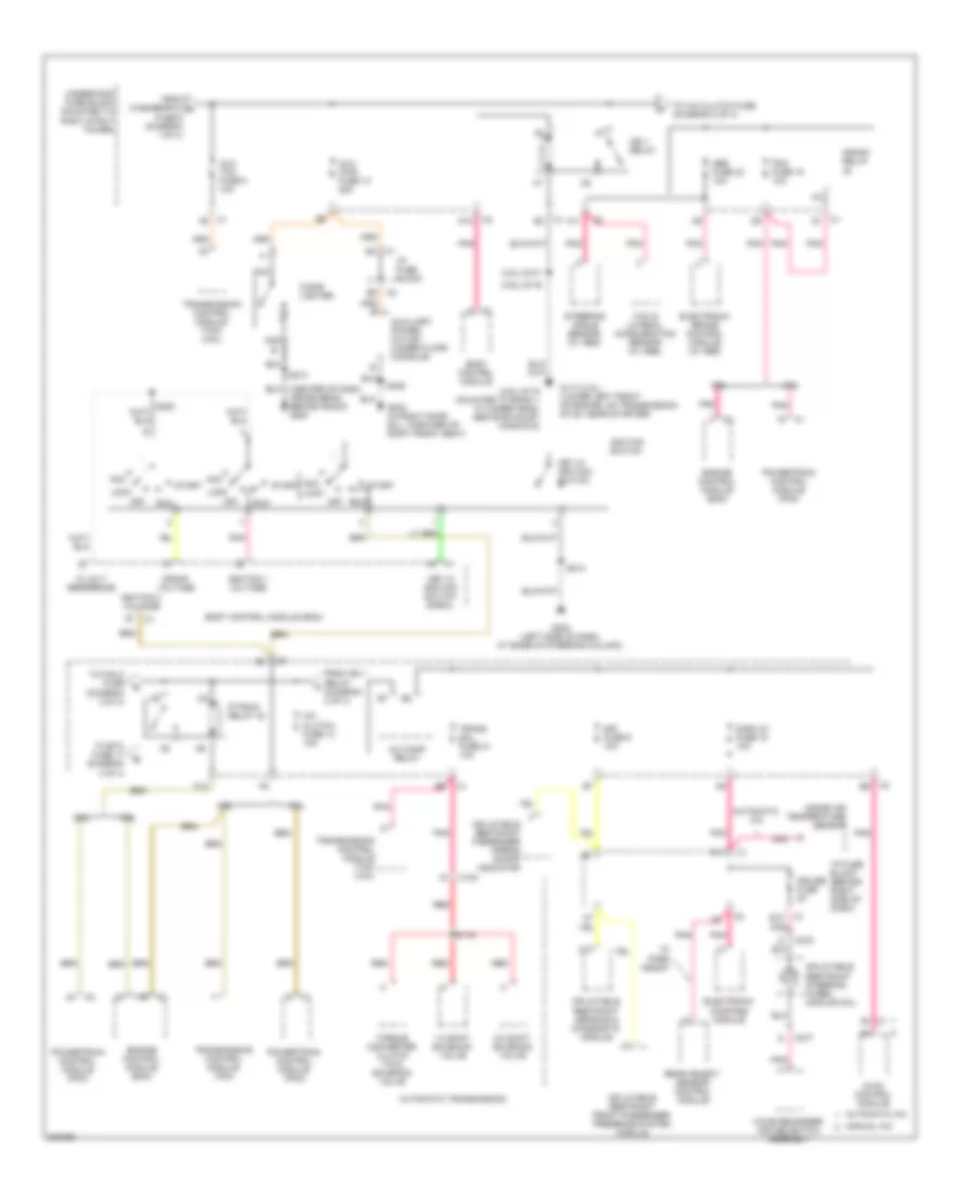 Power Distribution Wiring Diagram (2 of 4) for Buick LaCrosse CX 2005