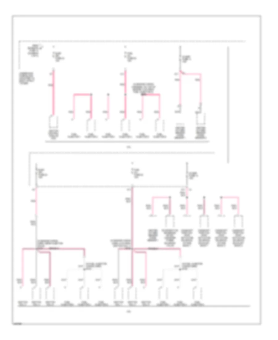 Power Distribution Wiring Diagram 4 of 4 for Buick LaCrosse CX 2005