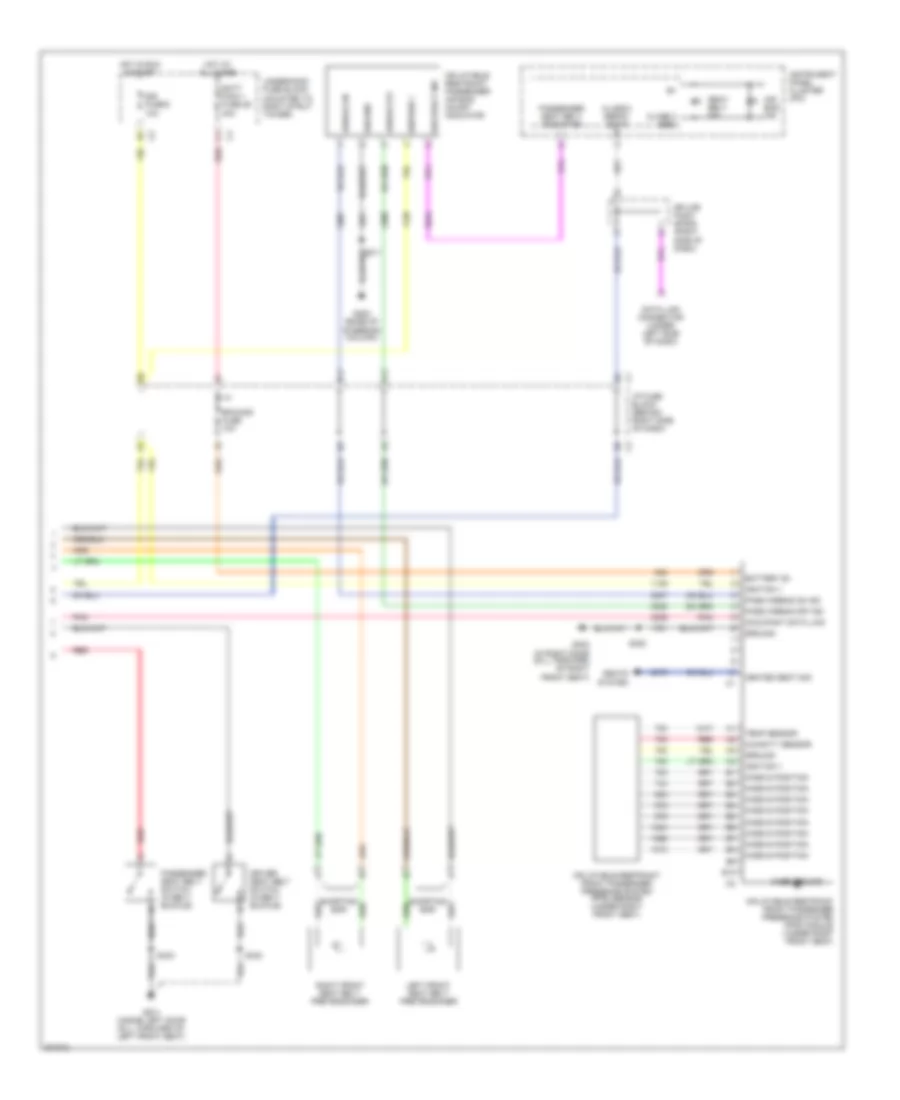 Supplemental Restraints Wiring Diagram 2 of 2 for Buick LaCrosse CX 2005