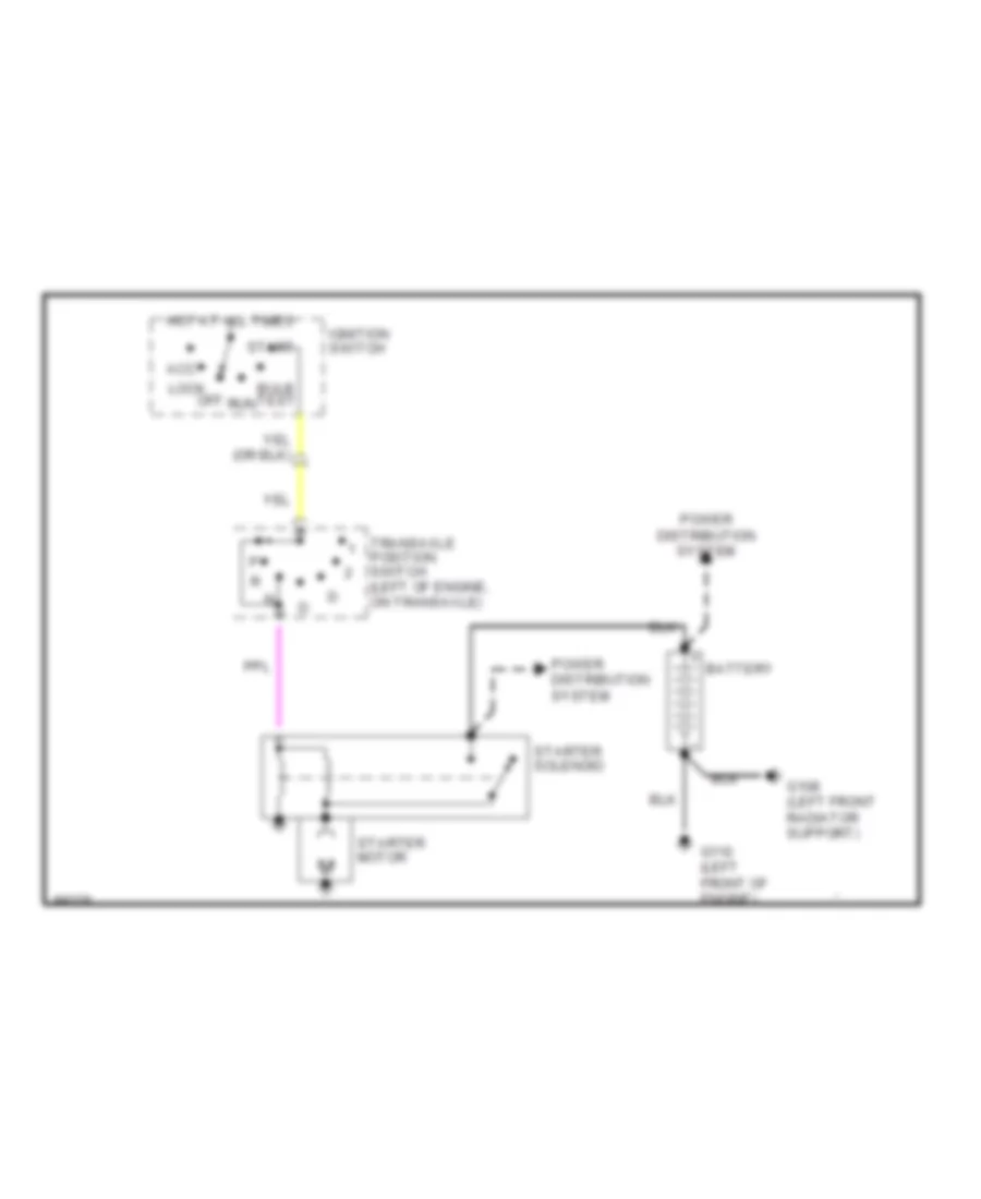 Starting Wiring Diagram for Buick Regal Limited 1992