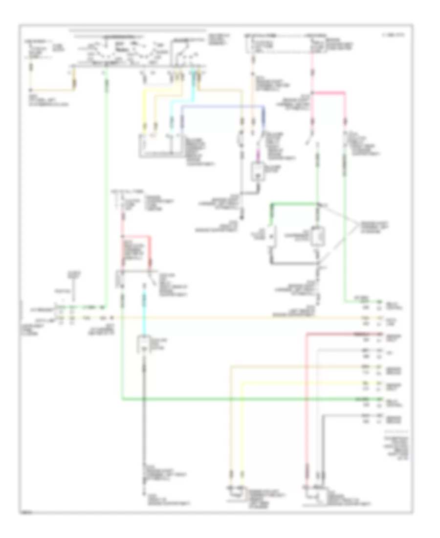 2.4L (VIN T), Электросхема кондиционера A/C для Buick Skylark Custom 1997