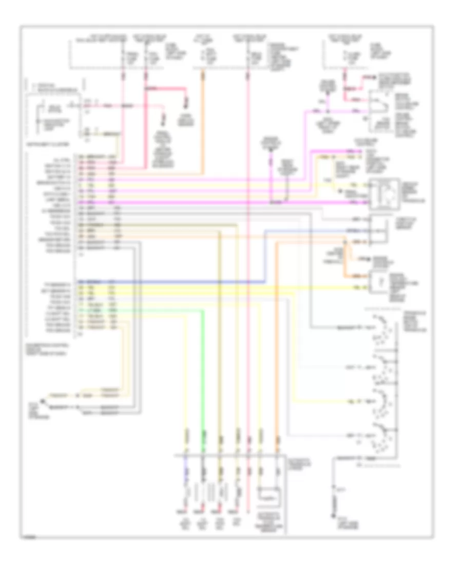 3.1L (VIN M), Transmission Wiring Diagram, 4T60-E for Buick Skylark Custom 1997