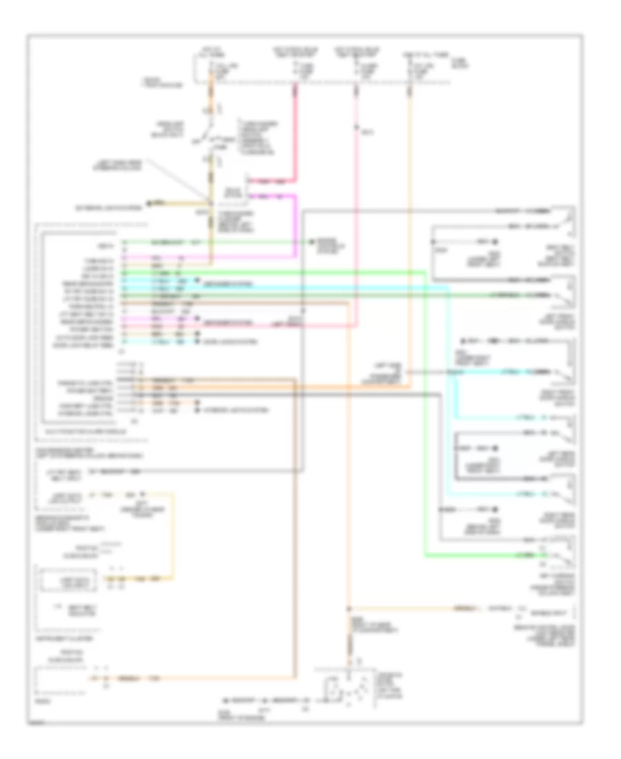 Warning System Wiring Diagrams for Buick Skylark Custom 1997