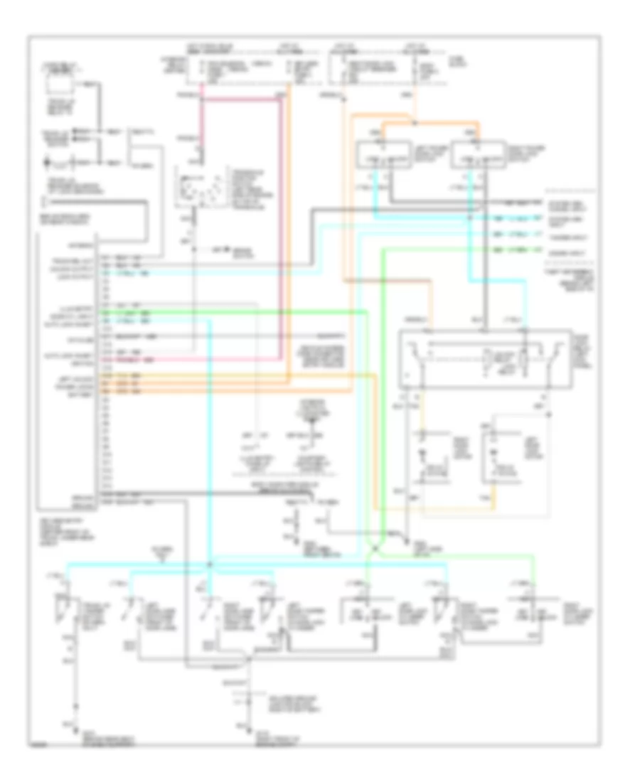 Remote Keyless Entry Wiring Diagram for Buick Riviera 1992