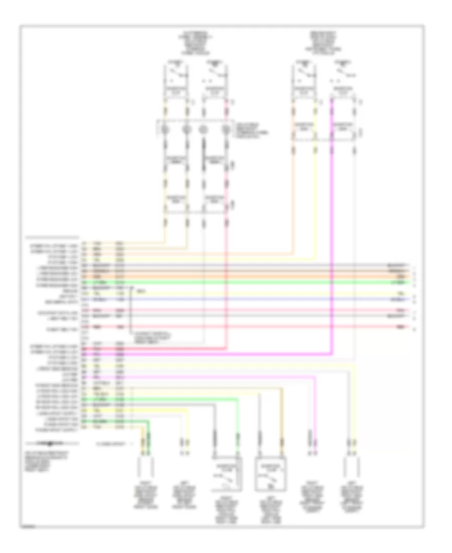 Supplemental Restraints Wiring Diagram 1 of 2 for Buick LaCrosse CXS 2005