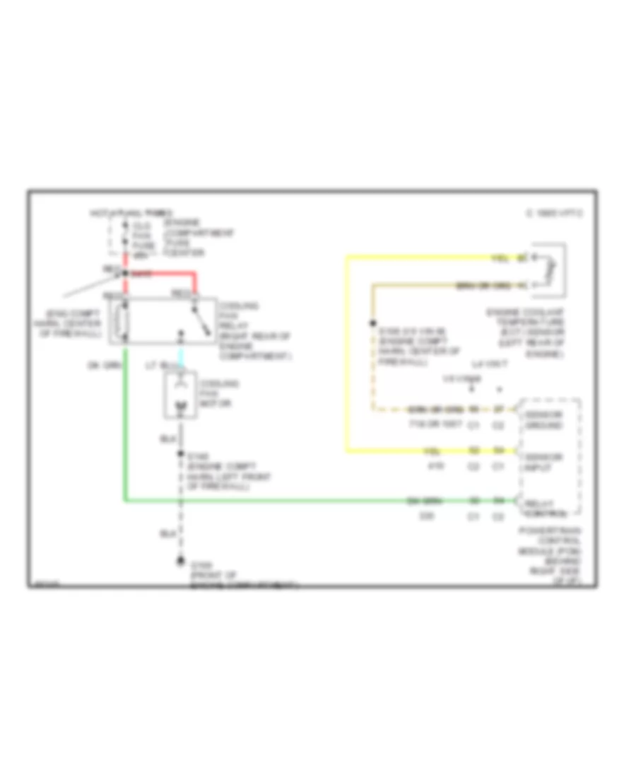 Cooling Fan Wiring Diagram for Buick Skylark Limited 1997