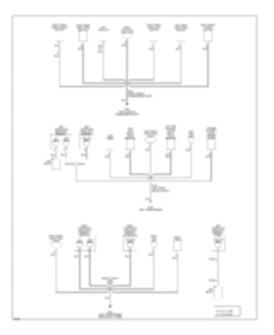 Ground Distribution Wiring Diagram 3 of 3 for Buick Skylark Limited 1997