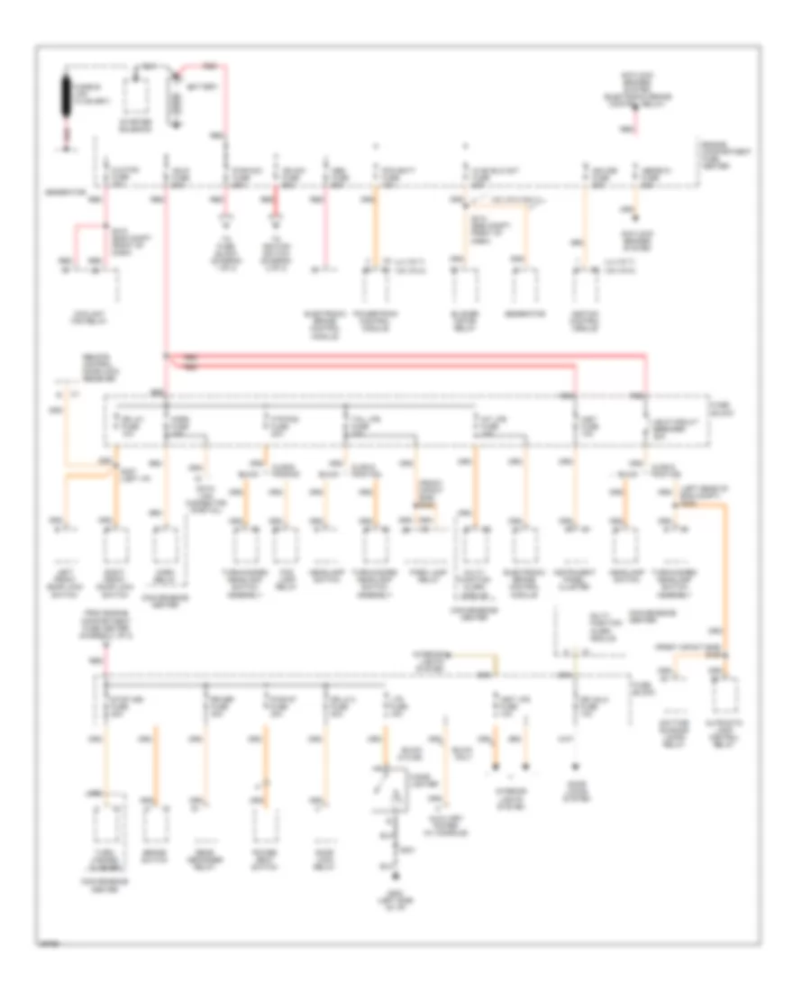 Power Distribution Wiring Diagram 1 of 2 for Buick Skylark Limited 1997