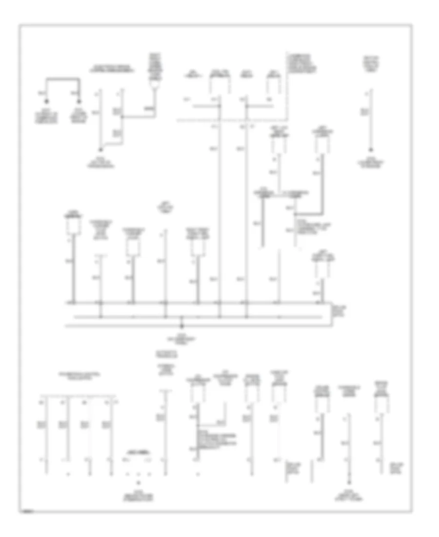 Ground Distribution Wiring Diagram 1 of 4 for Buick LeSabre Custom 2005