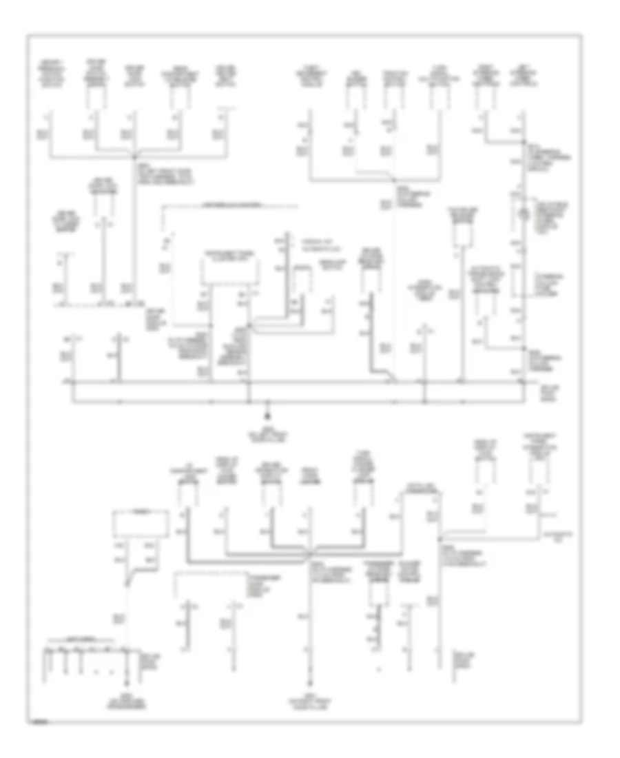 Ground Distribution Wiring Diagram (2 of 4) for Buick LeSabre Custom 2005