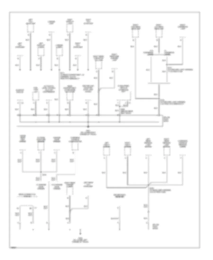 Ground Distribution Wiring Diagram 4 of 4 for Buick LeSabre Custom 2005