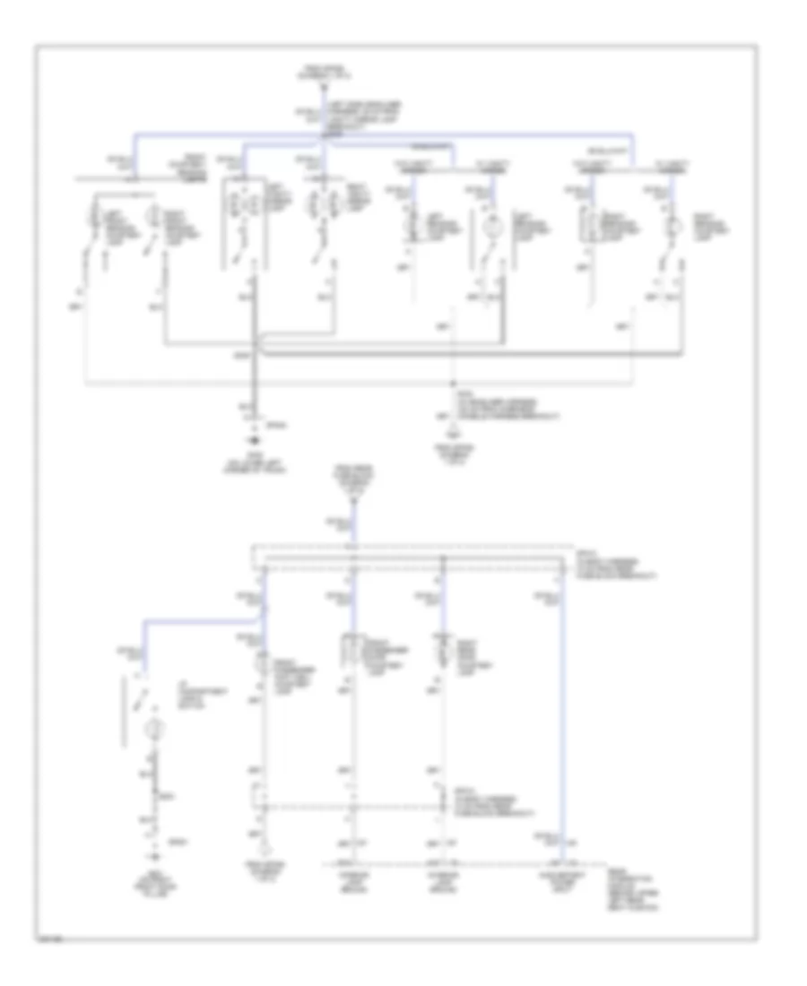 Courtesy Lamps Wiring Diagram 2 of 2 for Buick LeSabre Custom 2005
