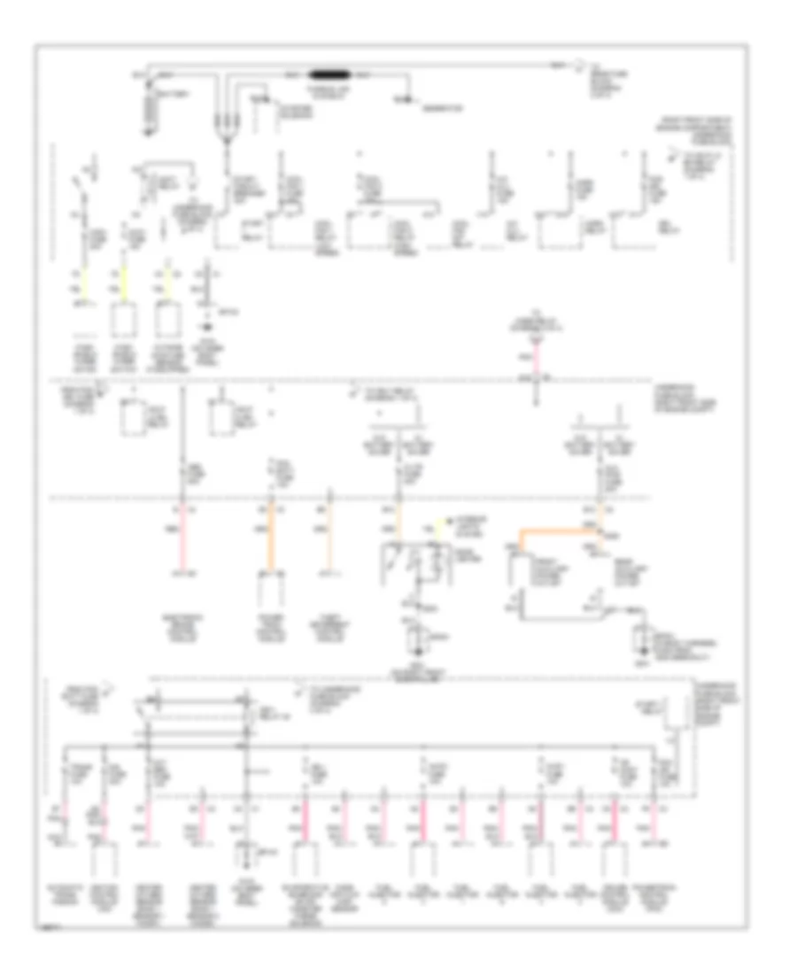 Power Distribution Wiring Diagram 1 of 4 for Buick LeSabre Custom 2005