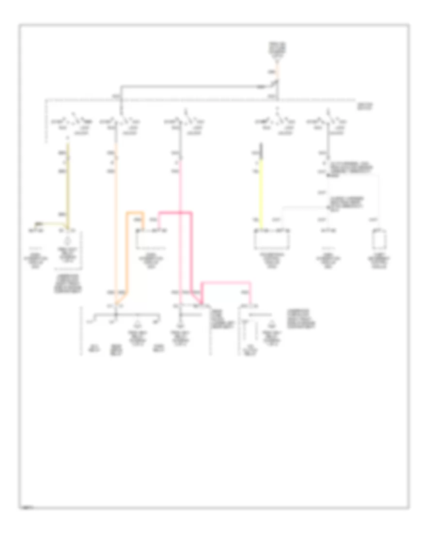 Power Distribution Wiring Diagram (4 of 4) for Buick LeSabre Custom 2005