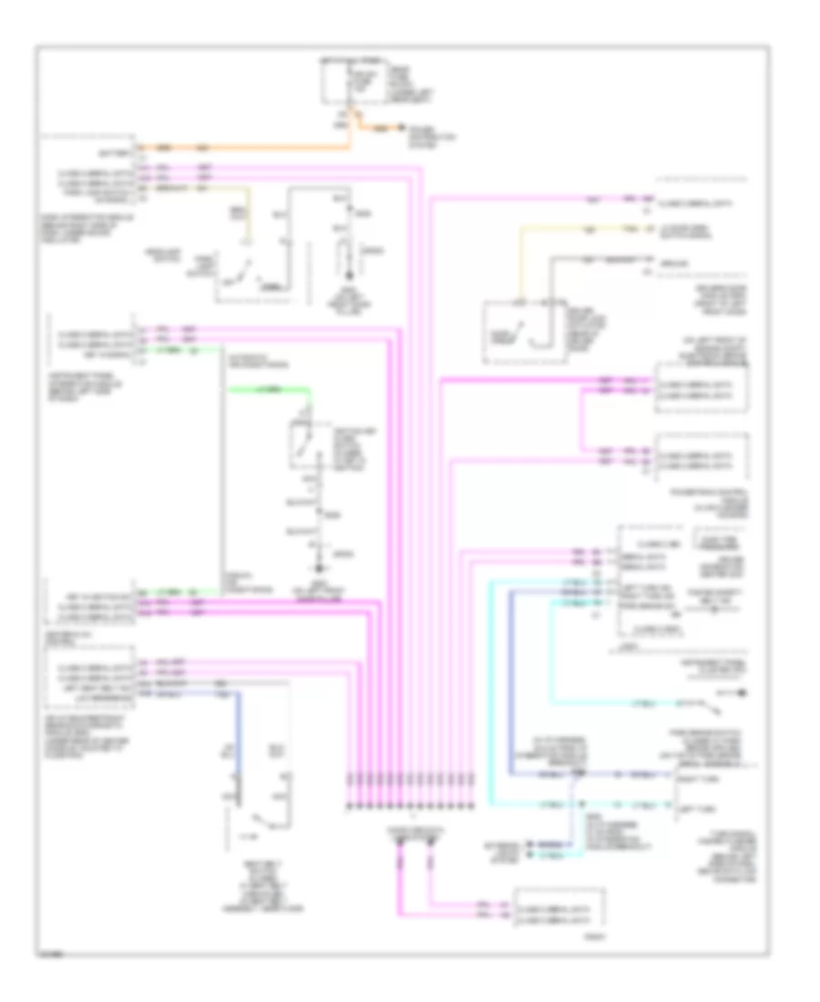 Warning Systems Wiring Diagram for Buick LeSabre Custom 2005
