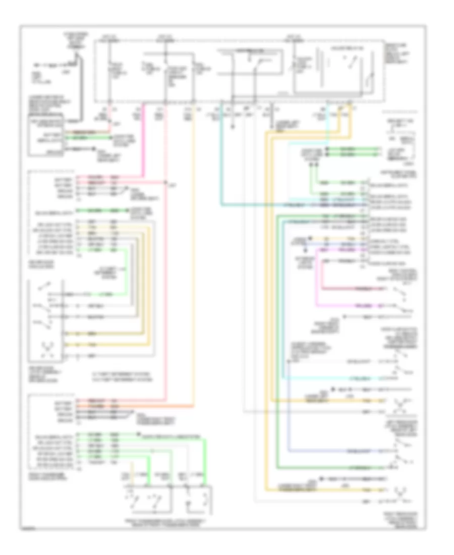 Forced Entry Wiring Diagram for Buick Lucerne Super 2009