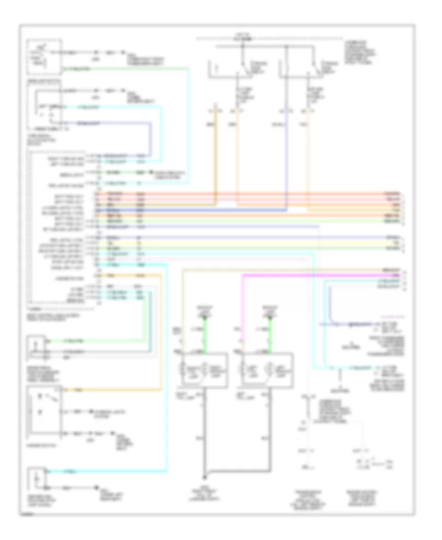 Exterior Lamps Wiring Diagram 1 of 2 for Buick Lucerne Super 2009