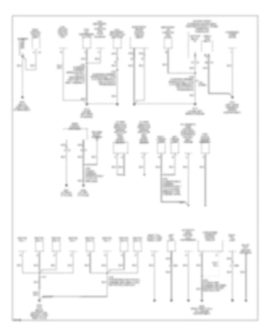 Ground Distribution Wiring Diagram 1 of 4 for Buick Lucerne Super 2009