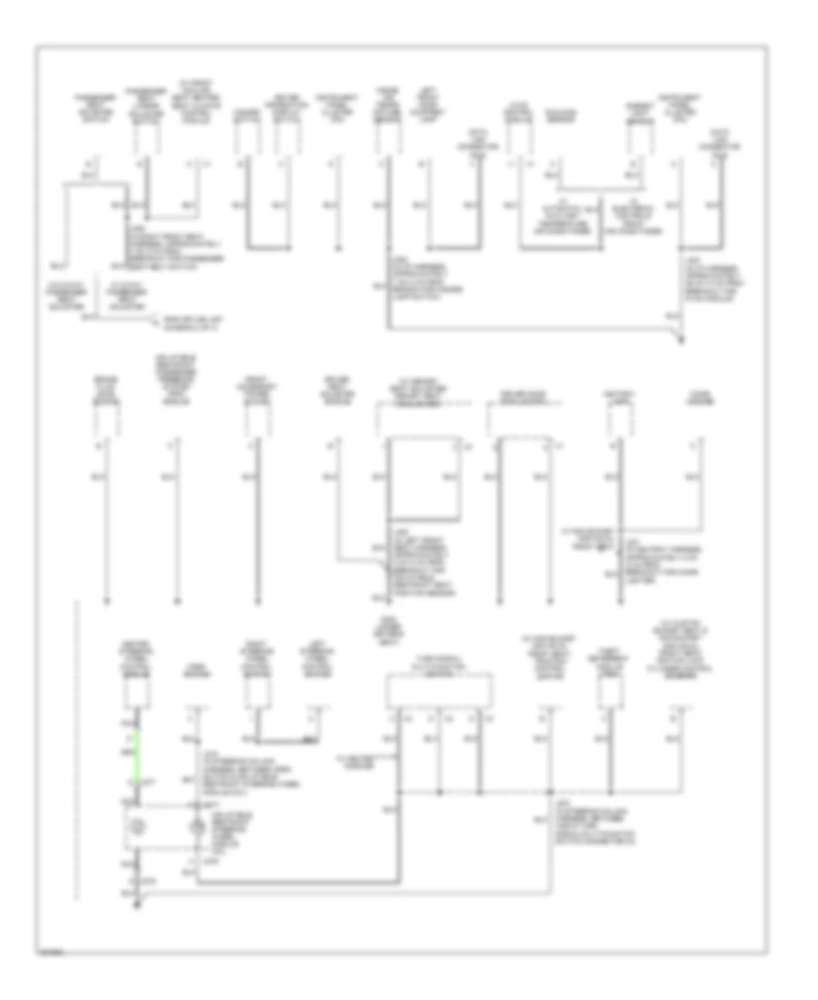 Ground Distribution Wiring Diagram 3 of 4 for Buick Lucerne Super 2009