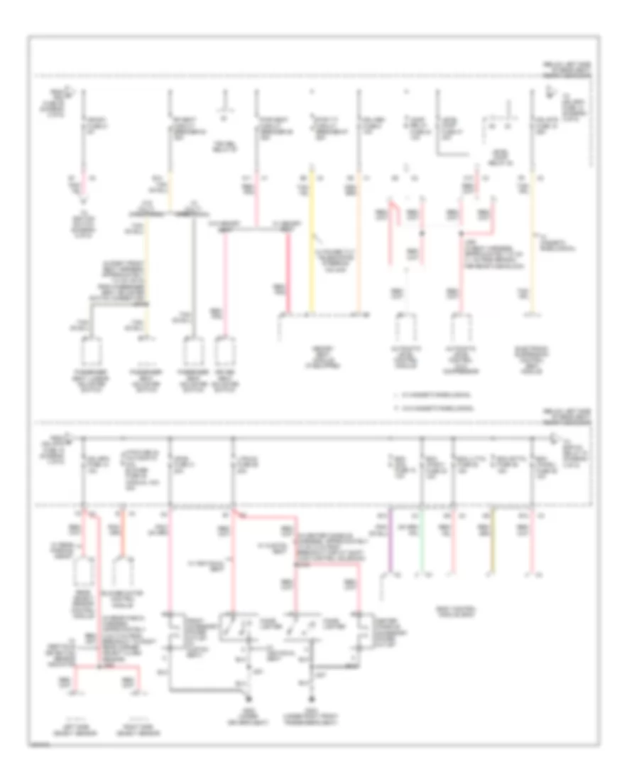 Power Distribution Wiring Diagram 3 of 5 for Buick Lucerne Super 2009